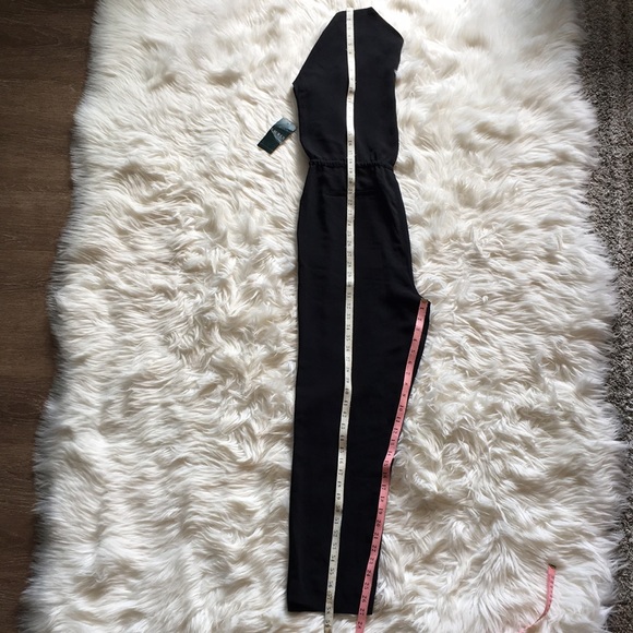 NWT Lauren Ralph Lauren Black One Shoulder Jumpsuit - Picture 9 of 16